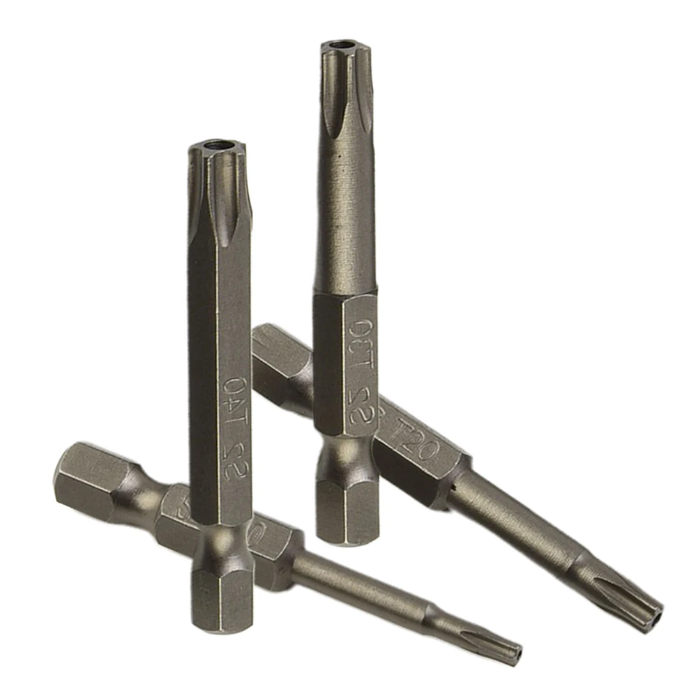 4pcs 50mm Long Screwdriver Bit Magnetic Torx Screwdriver Insert Bits Tool T10 T20 T30 T40 1/4 Hex Shank Power Tool Accessories
4pcs 50mm Long Screwdriver Bit Magnetic Torx Screwdriver Insert Bits Tool T10 T20 T30 T40 1/4 Hex Shank Power Tool Accessories