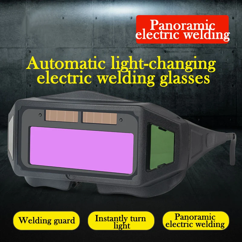 

Automatic Light Changing Glasses Solar Welder Protection Burning Argon Arc Welding Grinding Eye Mask Wide Vision Upgrade