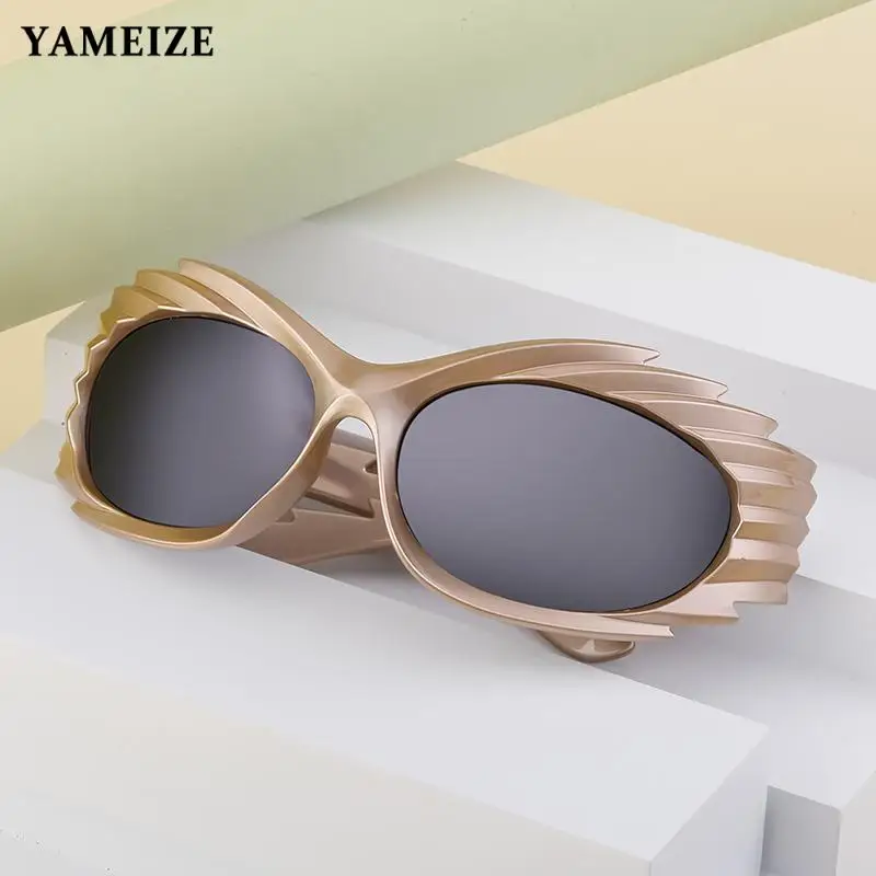 YAMEIZE Y2K Sunglasses Women Men Personality Steam Punk Glasses Sun Shades Vintage Uv400 Eyeglasses Party Cosplay Show Favors 
YAMEIZE Y2K Sunglasses Women Men Personality Steam Punk Glasses Sun Shades Vintage Uv400 Eyeglasses Party Cosplay Show Favors