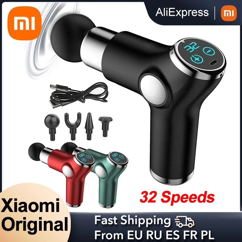 Массажный пистолет Xiaomi, массажер, пистолет для глубокого расслабления мышц, массажер Fascia, 3 режима, массажер для тела для умного дома Xiaomi Mijia
Массажный пистолет Xiaomi, массажер, пистолет для глубокого расслабления мышц, массажер Fascia, 3 режима, массажер для тела для умного дома Xiaomi Mijia