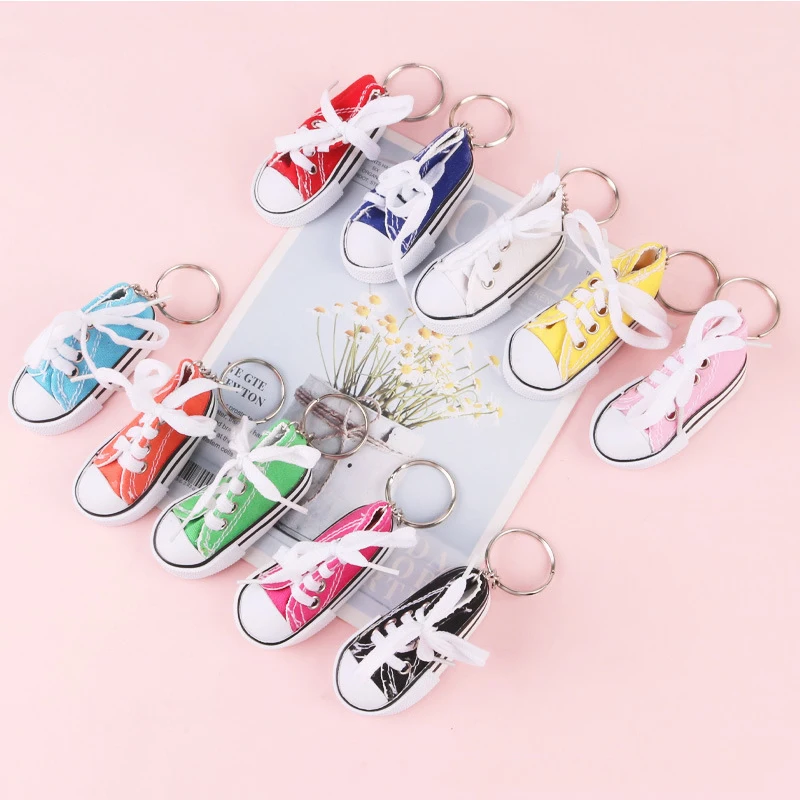 Mini Hi Top Canvas Shoes Keychain Cute 3D Sneaker Tennis Key Rings Candy Color Sport Shoes Jewelry Doll Funny Gifts
Mini Hi Top Canvas Shoes Keychain Cute 3D Sneaker Tennis Key Rings Candy Color Sport Shoes Jewelry Doll Funny Gifts