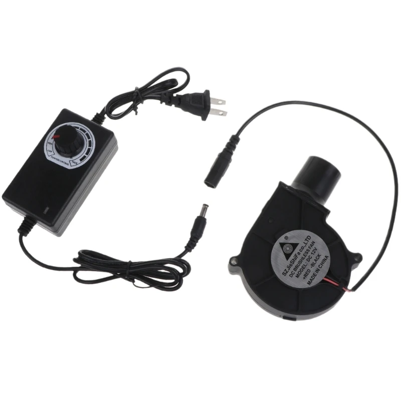 US Plug Speed-regulating Blower 12V Grill Stove Outdoor Mobile Portable with Small for turbine Air Collecting Duct
US Plug Speed-regulating Blower 12V Grill Stove Outdoor Mobile Portable with Small for turbine Air Collecting Duct