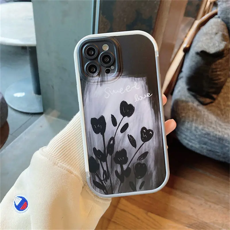 Trendy Black Tulip Silicone Shockproof Phone Case All-Inclusive Protective Cover For iPhone13 12 11 Pro Max X XR XS MAX 7 8 Plus
Trendy Black Tulip Silicone Shockproof Phone Case All-Inclusive Protective Cover For iPhone13 12 11 Pro Max X XR XS MAX 7 8 Plus