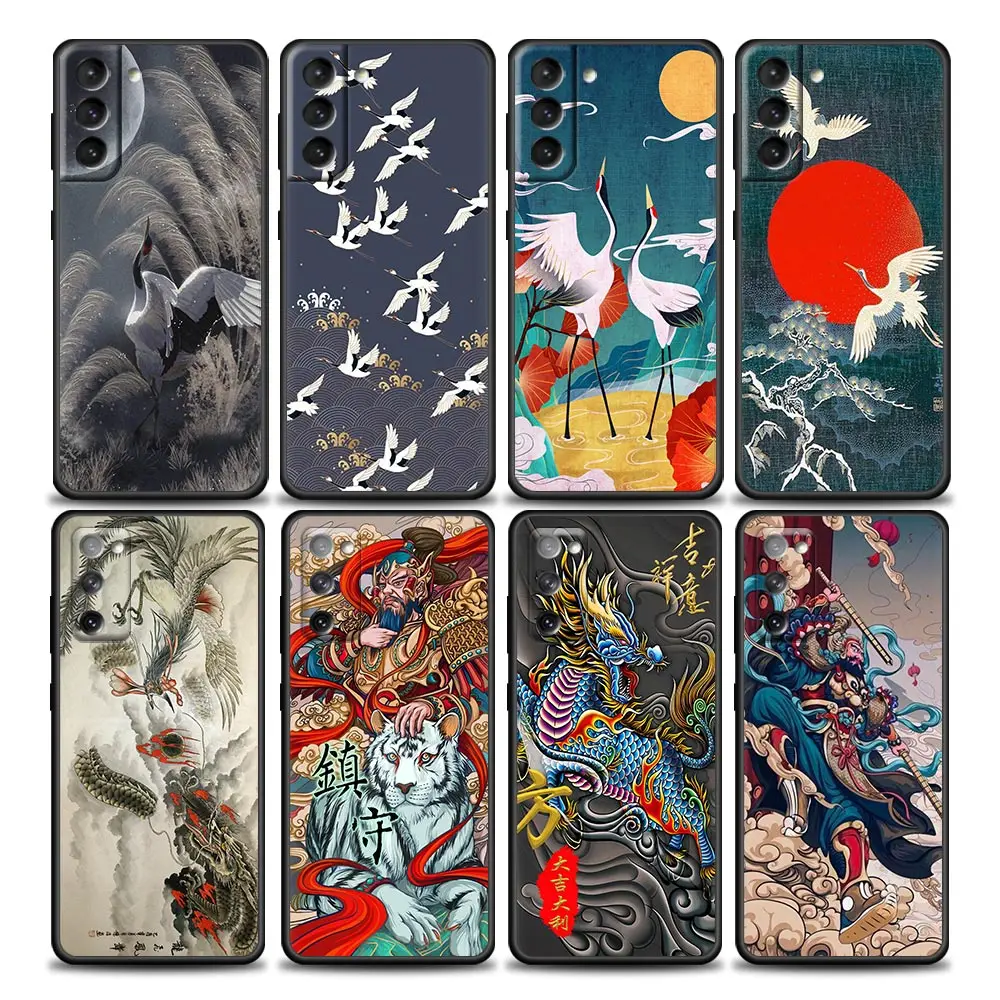 Chinese Style Crane Phone Case for Samsung Galaxy S7 S8 S9 S10e S21 S20 Fe Plus Note 20 Ultra 5G Soft Silicone
Chinese Style Crane Phone Case for Samsung Galaxy S7 S8 S9 S10e S21 S20 Fe Plus Note 20 Ultra 5G Soft Silicone