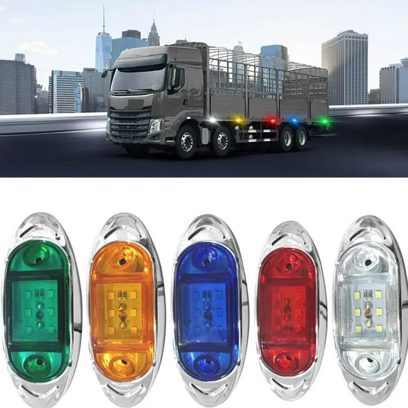 LED Signal Lights 6 LED Side Marker Trailer truck Signal Lights Side Warning Light Multi-color Bulb Lamp Waterproof accessories
LED Signal Lights 6 LED Side Marker Trailer truck Signal Lights Side Warning Light Multi-color Bulb Lamp Waterproof accessories