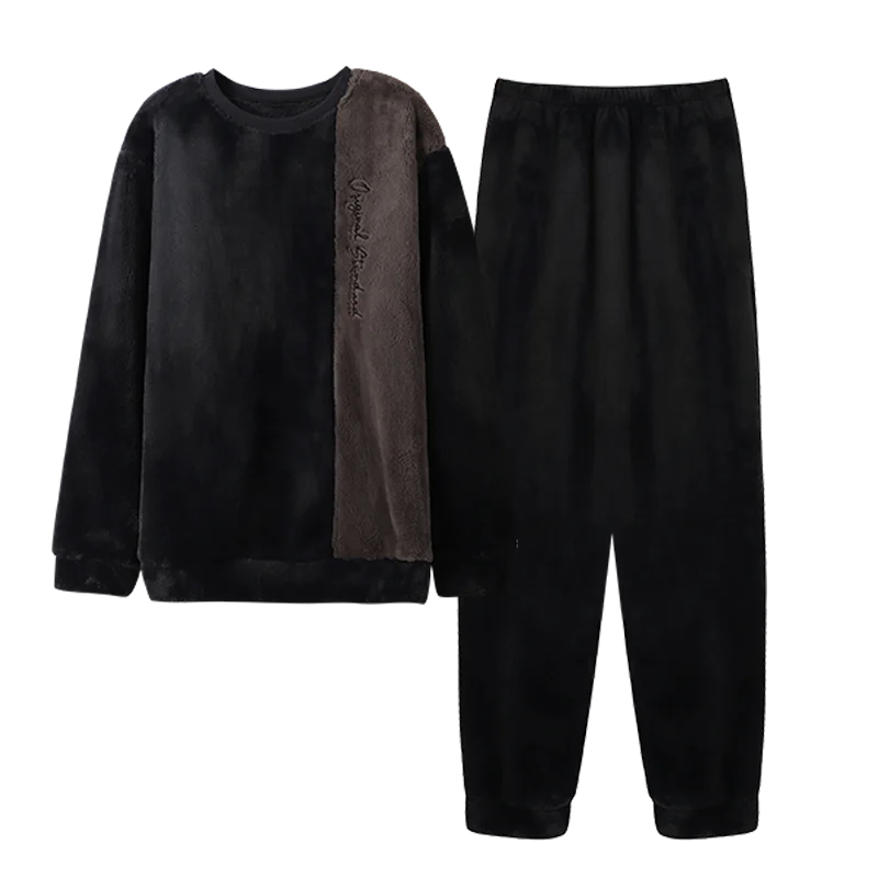 Pajama Thick Nightwear male New Velvet Men Pajamas Warm Fleece Flannel Kigurumi Set Winter Flannel Men 
Pajama Thick Nightwear male New Velvet Men Pajamas Warm Fleece Flannel Kigurumi Set Winter Flannel Men