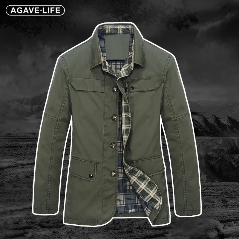 

Куртка мужская уличная в стиле милитари, верхняя одежда с отложным воротником, Повседневная ветровка, весна-осень