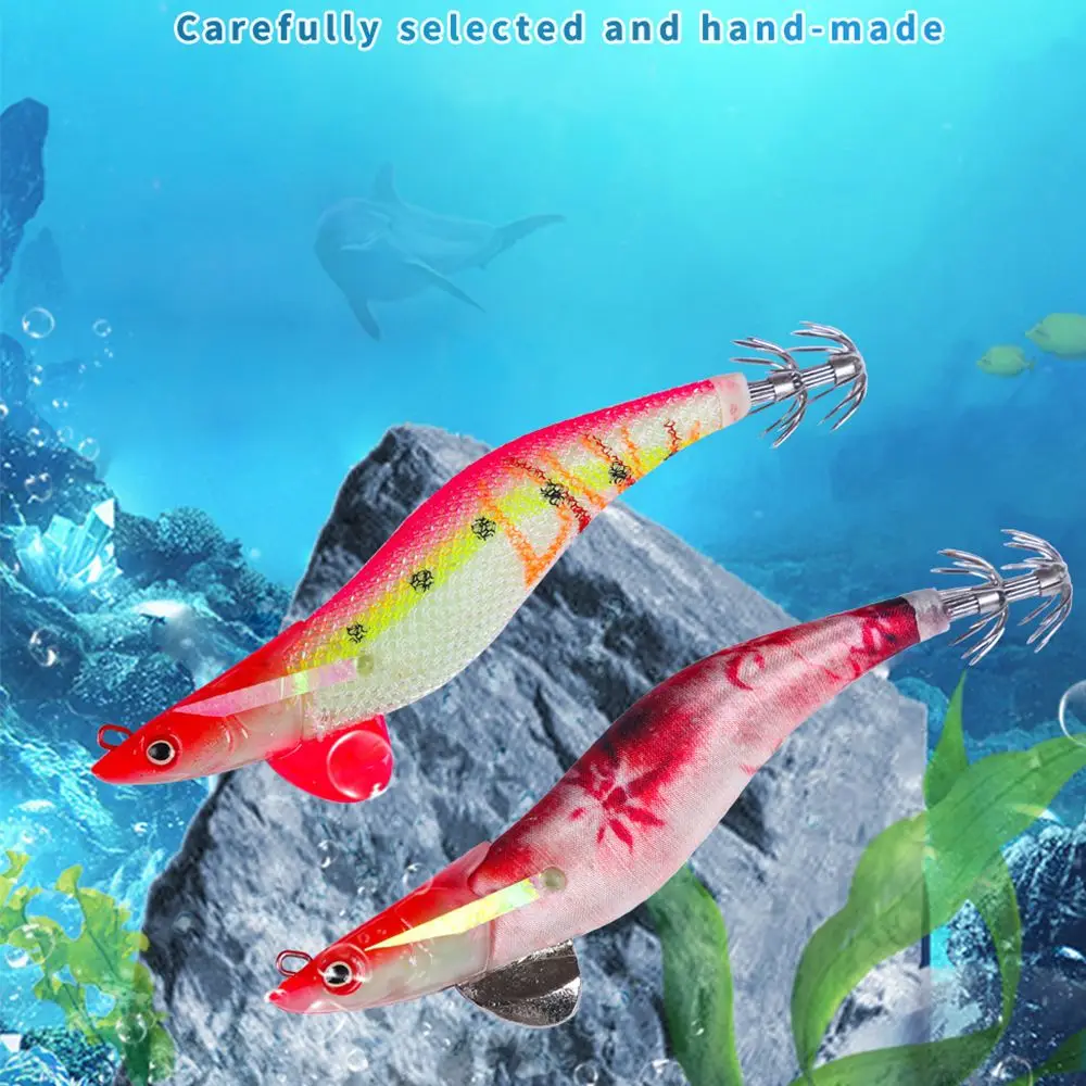 5pcs/Bag 2022 Jigs Lead Sinker Luminous Fishing Tackle Wood Shrimp Lures Squid Hook Octopus Bait
5pcs/Bag 2022 Jigs Lead Sinker Luminous Fishing Tackle Wood Shrimp Lures Squid Hook Octopus Bait