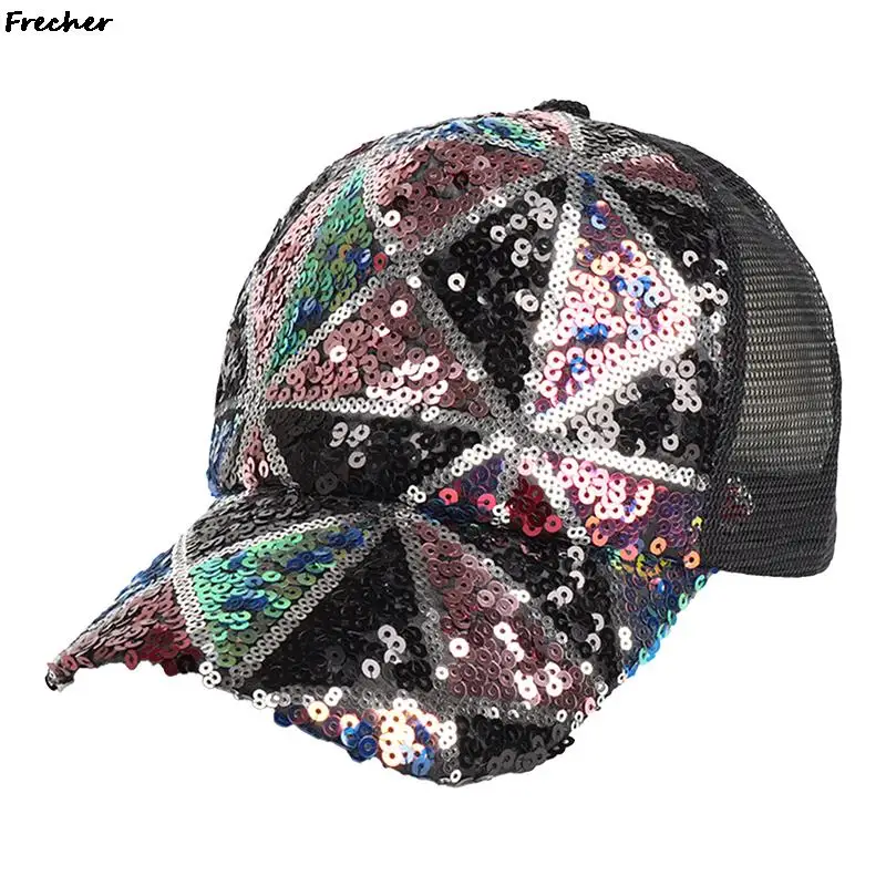 Fashion Sequins Women Baseball Cap Disco Dancing Shining Caps Ladies Club Party Visors Hats Summer Spring 2023 Mesh Snapback Hat
Fashion Sequins Women Baseball Cap Disco Dancing Shining Caps Ladies Club Party Visors Hats Summer Spring 2023 Mesh Snapback Hat