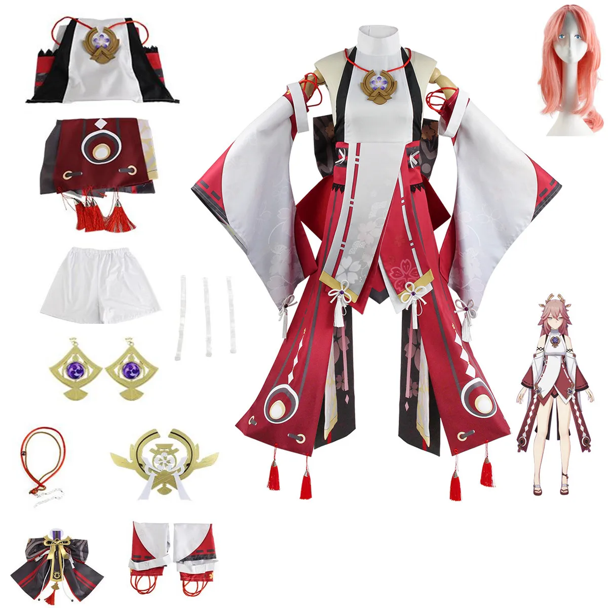Anime Game Genshin Impact Yae Miko Cosplay Costume Aldult Woman Halloween Cos Clothing Suit
Anime Game Genshin Impact Yae Miko Cosplay Costume Aldult Woman Halloween Cos Clothing Suit
