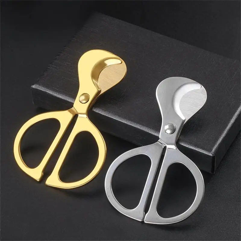 Stainless Steel Cigars Scissors Hand-held Cigars Scissors Double Cut Blade Cigars Guillotine Scissors Cigars Accessories
Stainless Steel Cigars Scissors Hand-held Cigars Scissors Double Cut Blade Cigars Guillotine Scissors Cigars Accessories