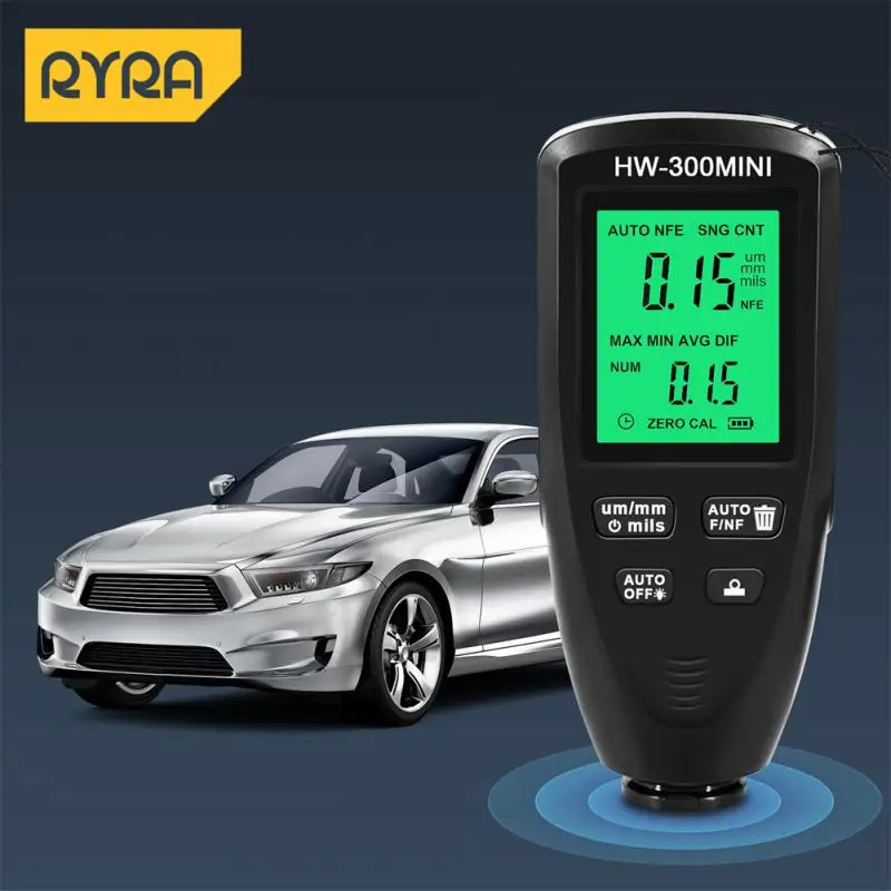 HW300 MINI Paint Thickness Gauge Electroplate Metal Coating Thickness Gauge For Car 0.1micron/0-2000 Coating Tester Meter
HW300 MINI Paint Thickness Gauge Electroplate Metal Coating Thickness Gauge For Car 0.1micron/0-2000 Coating Tester Meter