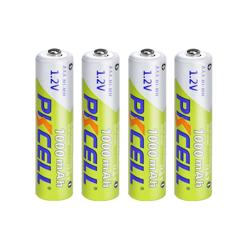4PCS PKCELL NiMH AAA Battery 1000mAh 3A 1.2V Nimh Rechargeable Battery Flashlight Batteries for Mouse Camera Electric Razoretc
4PCS PKCELL NiMH AAA Battery 1000mAh 3A 1.2V Nimh Rechargeable Battery Flashlight Batteries for Mouse Camera Electric Razoretc