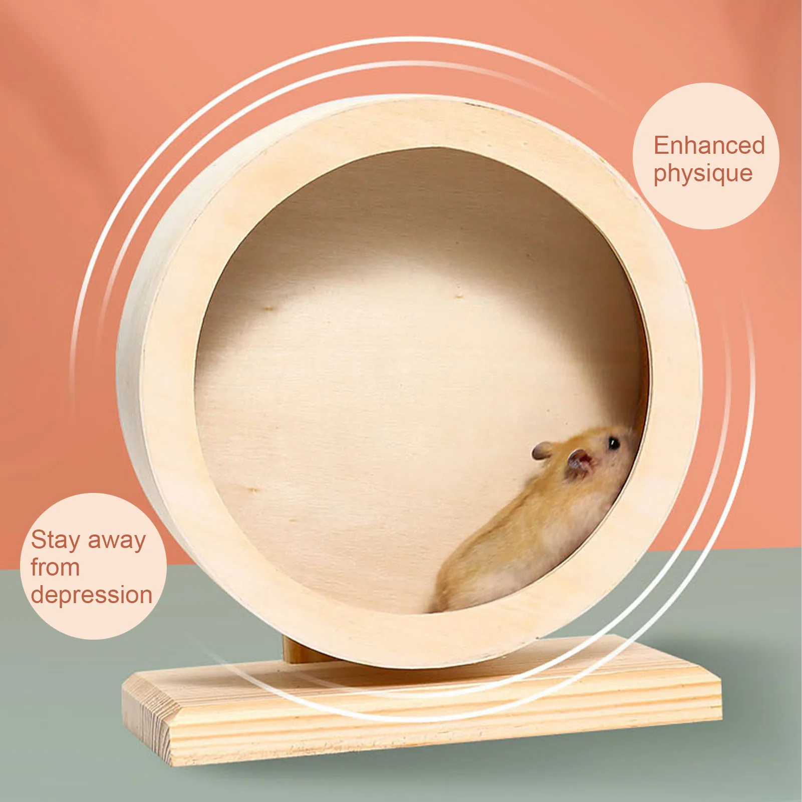 Wooden Hamster Running Wheel Silent Running Pet House For Hamsters Mice Gerbils Mice Spinner Balance Wheel Toy 15cm
Wooden Hamster Running Wheel Silent Running Pet House For Hamsters Mice Gerbils Mice Spinner Balance Wheel Toy 15cm