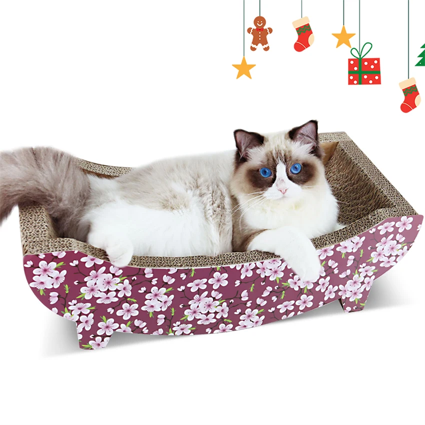 Cat Scratching Post Lounge Bed Boat Shape Cat Scratcher Cardboard Durable Recycle Board Pads Prevents Furniture Damage
Cat Scratching Post Lounge Bed Boat Shape Cat Scratcher Cardboard Durable Recycle Board Pads Prevents Furniture Damage