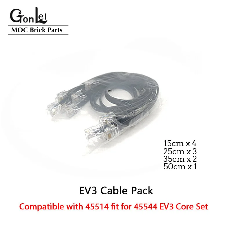 10 шт./лот EV3 кабель передачи данных Crystal соединительный кабель BB601 датчик двигателя строительные блоки Детали модели подходят для MOC EV3 Robot 45544 9898
10 шт./лот EV3 кабель передачи данных Crystal соединительный кабель BB601 датчик двигателя строительные блоки Детали модели подходят для MOC EV3 Robot 45544 9898