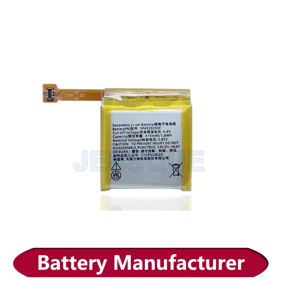 Original Replaces "0" Cycle 415mAh SP452929SF Battery For Ticwatch Pro / Pro4G 4G LTE WG12016 S2/E2 Batterie Accumulator AKKU
Original Replaces "0" Cycle 415mAh SP452929SF Battery For Ticwatch Pro / Pro4G 4G LTE WG12016 S2/E2 Batterie Accumulator AKKU