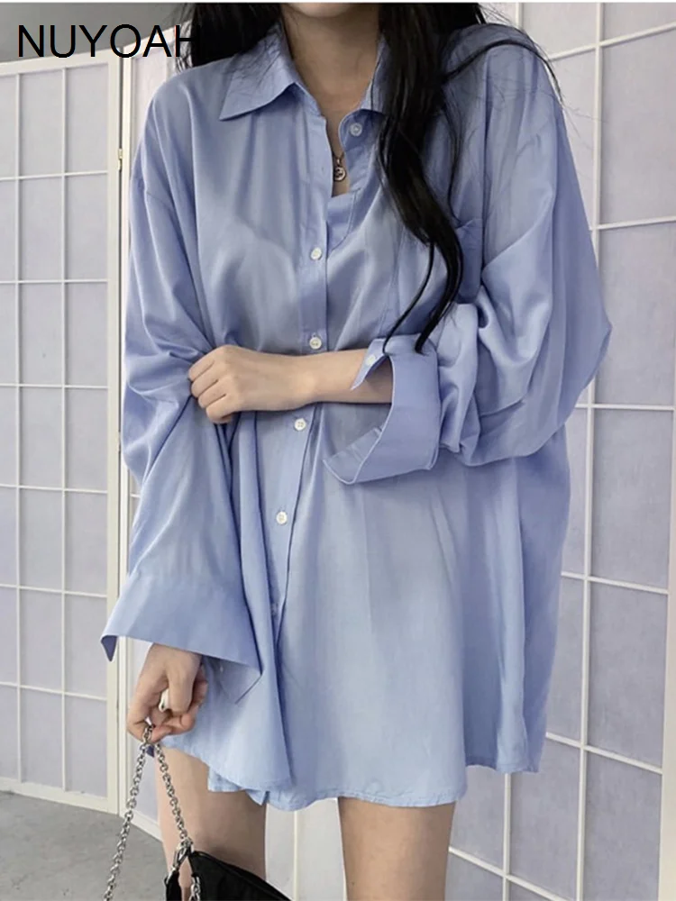 Blue shirt early autumn 2021 new women's dress French lazy style long sleeve top women's design sense minority
Blue shirt early autumn 2021 new women's dress French lazy style long sleeve top women's design sense minority
