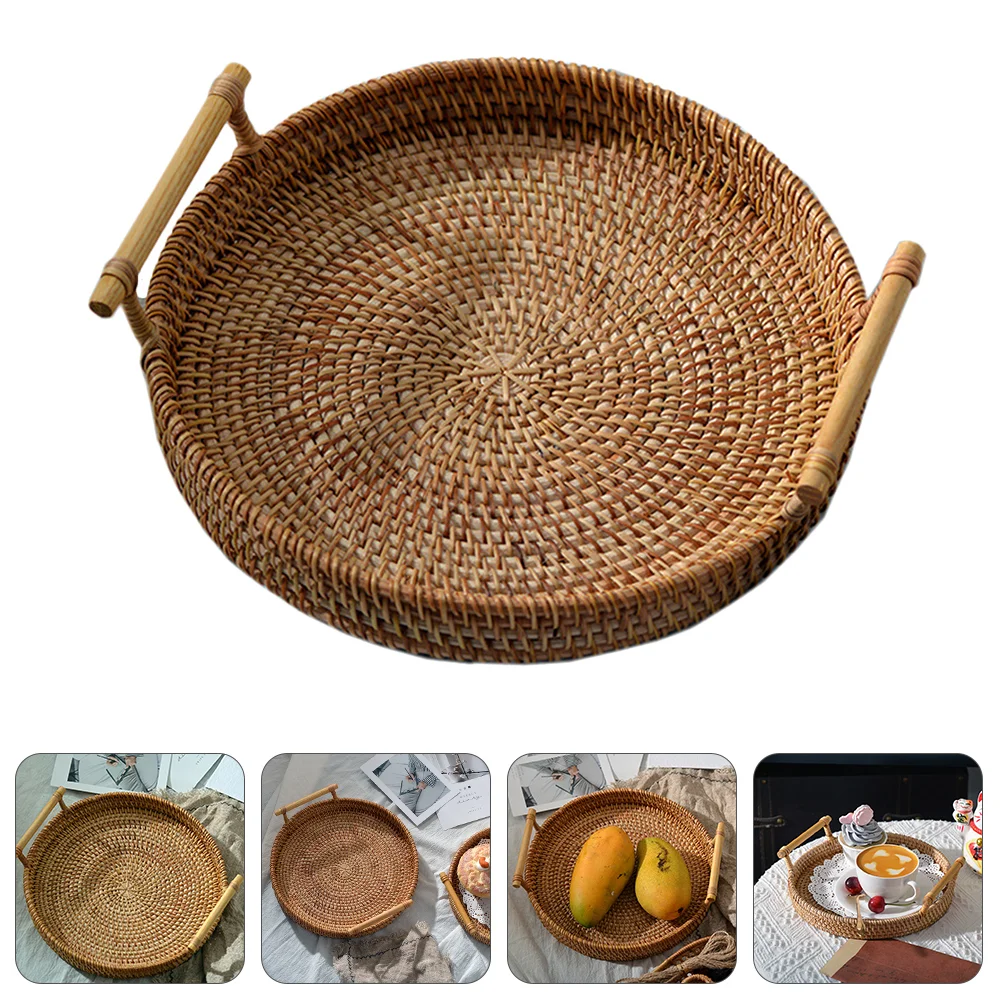 Basket Rattan Tray Wicker Fruit Handmade Woven Dinner Serving Ottoman Breakfast Decorative Bowls Round Storage
Basket Rattan Tray Wicker Fruit Handmade Woven Dinner Serving Ottoman Breakfast Decorative Bowls Round Storage