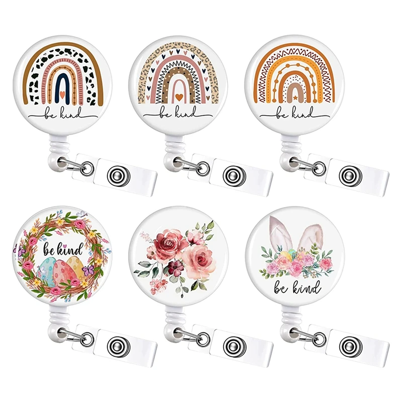 6Pcs Rainbow Retractable Badge Reel Nurse Badge Reels Holder With Clip ID Name Badge Holders For Office Worker
6Pcs Rainbow Retractable Badge Reel Nurse Badge Reels Holder With Clip ID Name Badge Holders For Office Worker