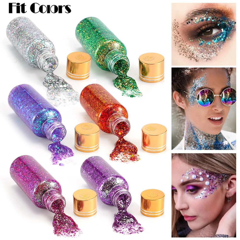 30ml Eye Glitter Gel Nail Hair Body Face Glitter Gel Shimmer Flash Loose Sequins Party Wedding Dating Beauty Makeup Tool 6 Color
30ml Eye Glitter Gel Nail Hair Body Face Glitter Gel Shimmer Flash Loose Sequins Party Wedding Dating Beauty Makeup Tool 6 Color