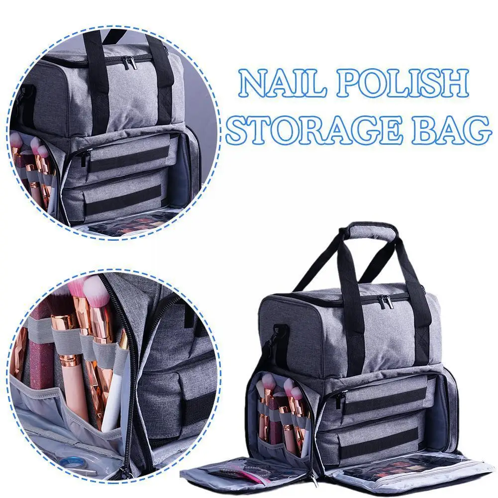 Portable Double-layer Storage Bag Nail Polish Carrying Nail Organizers Dryer Nail Holds Bottles And 80 K6j1
Portable Double-layer Storage Bag Nail Polish Carrying Nail Organizers Dryer Nail Holds Bottles And 80 K6j1