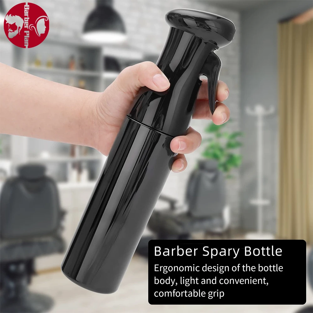 

300ML Barber Water Spray Bottle Hairdresser Moisturizing Kettle Refillable Continuous Atomizer Hairstyle Watering Can