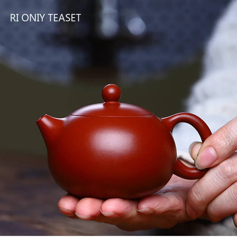 

170ml Authentic Yixing Purple Clay Teapots Raw Ore Dahongpao Tea Pot Xishi Filter Kettle Zisha Teaware Tea Ceremony Supplies