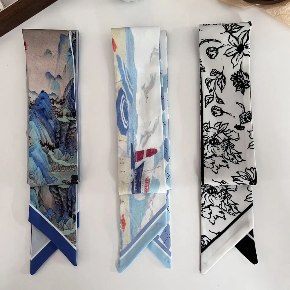 Ribbon Headband Silk Scarf Elegant Hair Tie Flower Scarf Hair Band Scarf Accessories Oil Painting Long Scarf
Ribbon Headband Silk Scarf Elegant Hair Tie Flower Scarf Hair Band Scarf Accessories Oil Painting Long Scarf