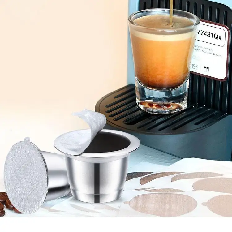 Reusable Capsules Coffee Pod With 100pcs Disposible Foils Seals For Nespresso Capsule Lids Refill Reusable Original Capsules
Reusable Capsules Coffee Pod With 100pcs Disposible Foils Seals For Nespresso Capsule Lids Refill Reusable Original Capsules