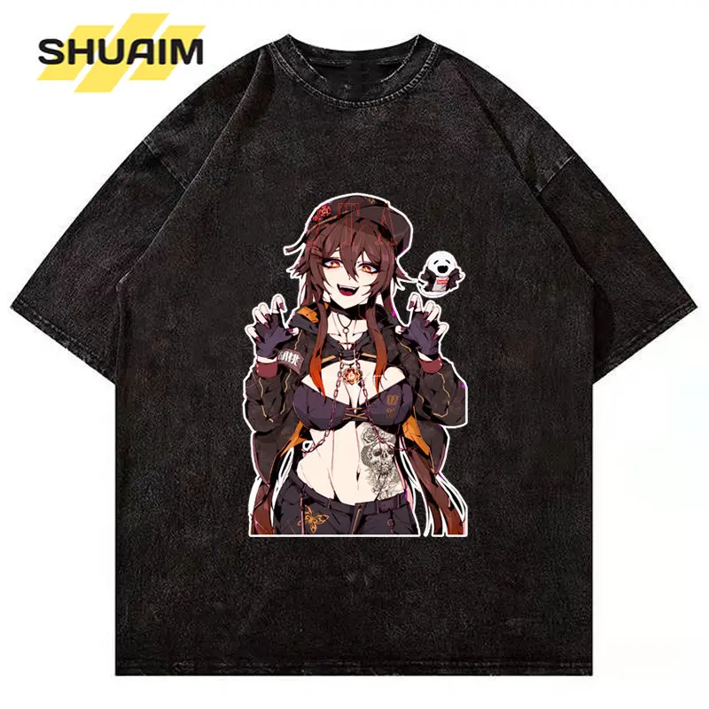 SHUAIM 2023 Summer Washed T-Shirt Men Casual Cotton Short Sleeve Hip Hop Streetwear Harajuku Anime Printed T Shirt Man Clothing
SHUAIM 2023 Summer Washed T-Shirt Men Casual Cotton Short Sleeve Hip Hop Streetwear Harajuku Anime Printed T Shirt Man Clothing