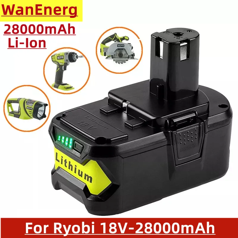 Высококачественный литий-ионный аккумулятор 18 в 28000 мАч для Ryobi Hot P108 RB18L40 oplaadnaked Batterij Power Tool Batterij Ryobi Een
Высококачественный литий-ионный аккумулятор 18 в 28000 мАч для Ryobi Hot P108 RB18L40 oplaadnaked Batterij Power Tool Batterij Ryobi Een