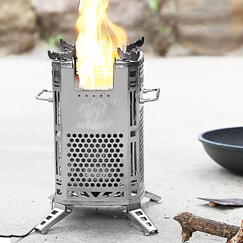 Outdoor Portable Wood Stove Smokeless Large Stove Stainless Steel Multifunctional Outdoor Camping BBQ Cooking Wood Stove
Outdoor Portable Wood Stove Smokeless Large Stove Stainless Steel Multifunctional Outdoor Camping BBQ Cooking Wood Stove