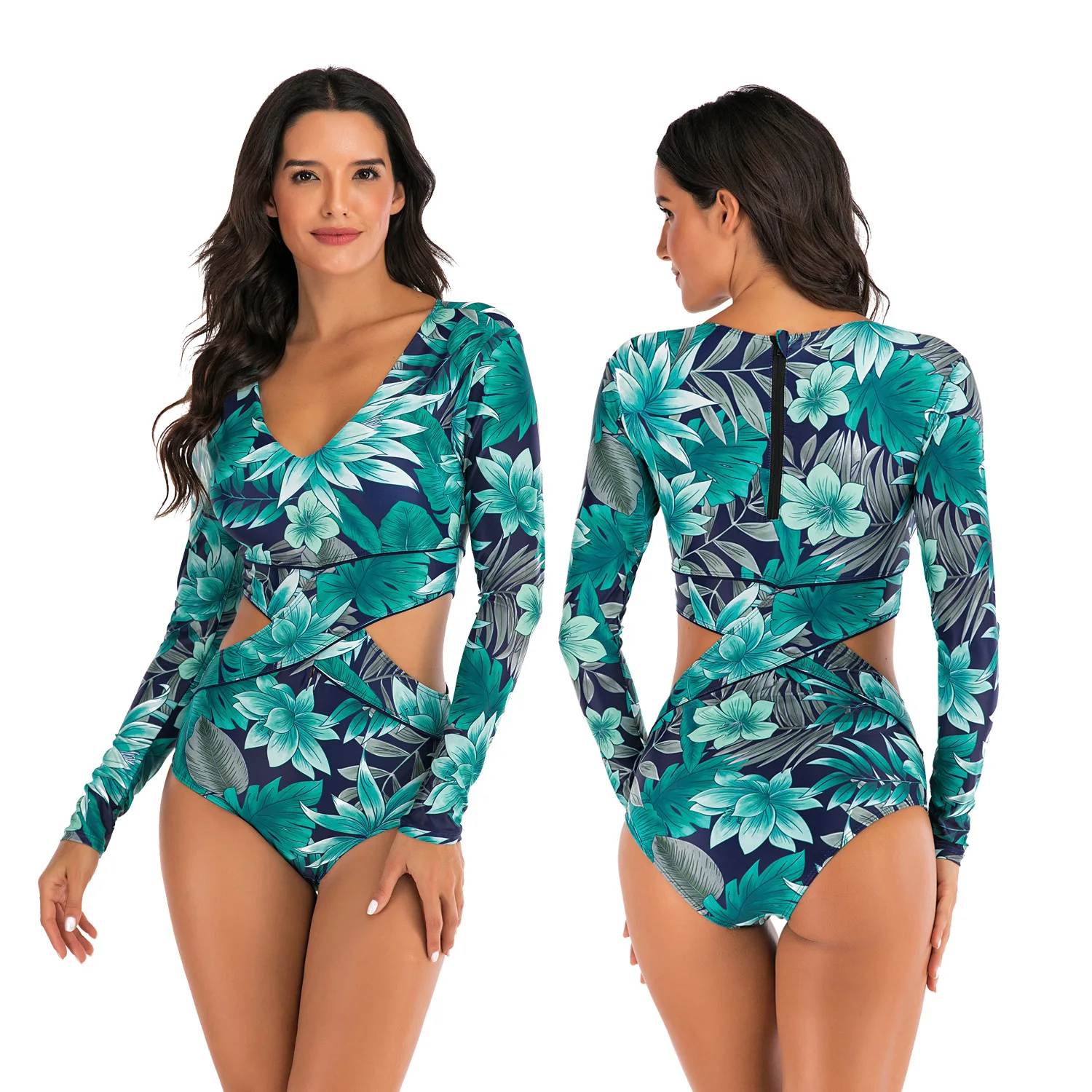One-Piece Long Sleeves Surfing Suit Sunscreen Women's Swimsuit Hot Spring Diving Sui swimsuit women
One-Piece Long Sleeves Surfing Suit Sunscreen Women's Swimsuit Hot Spring Diving Sui swimsuit women