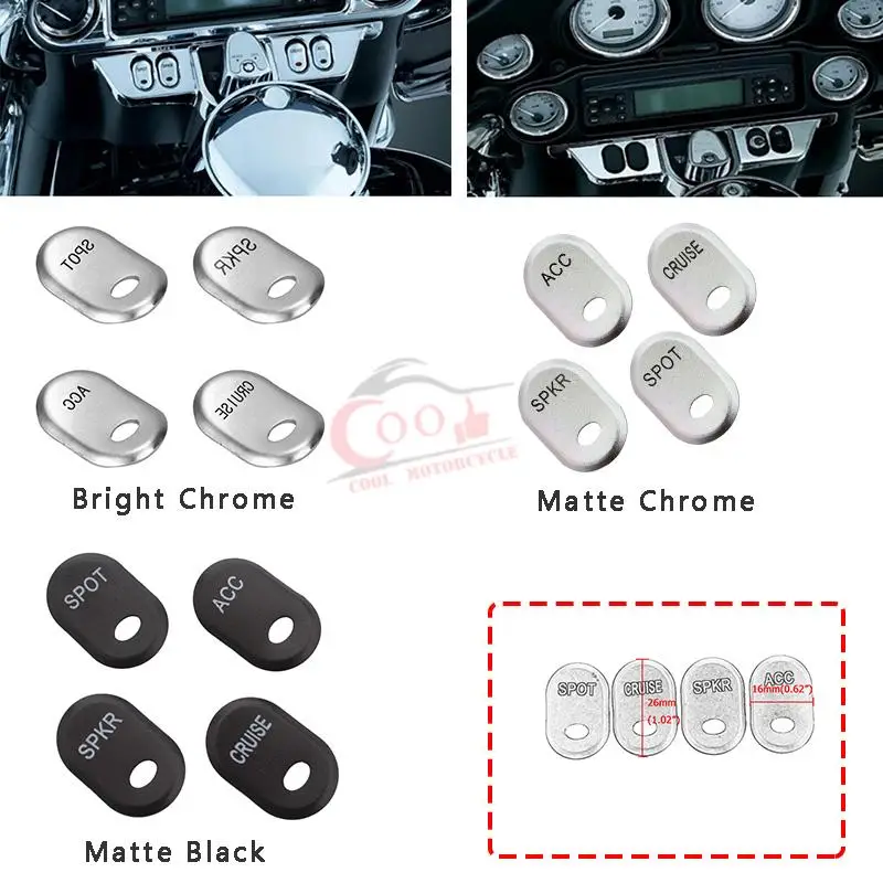 Motorcycle 4Pcs Hand Control Switch Housing Buttons Caps For Harley Touring Road Glide Street Glide CVO FLHT FLTR FLHX 1996-2013
Motorcycle 4Pcs Hand Control Switch Housing Buttons Caps For Harley Touring Road Glide Street Glide CVO FLHT FLTR FLHX 1996-2013