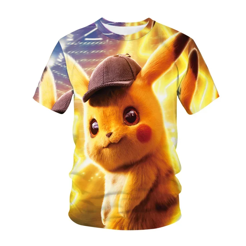 Summer Pikachu T-shirt Children's Clothing Short-sleeved Anime Pokémon Couple Casual Clothes Tops T-shirt Children's Clothing
Summer Pikachu T-shirt Children's Clothing Short-sleeved Anime Pokémon Couple Casual Clothes Tops T-shirt Children's Clothing
