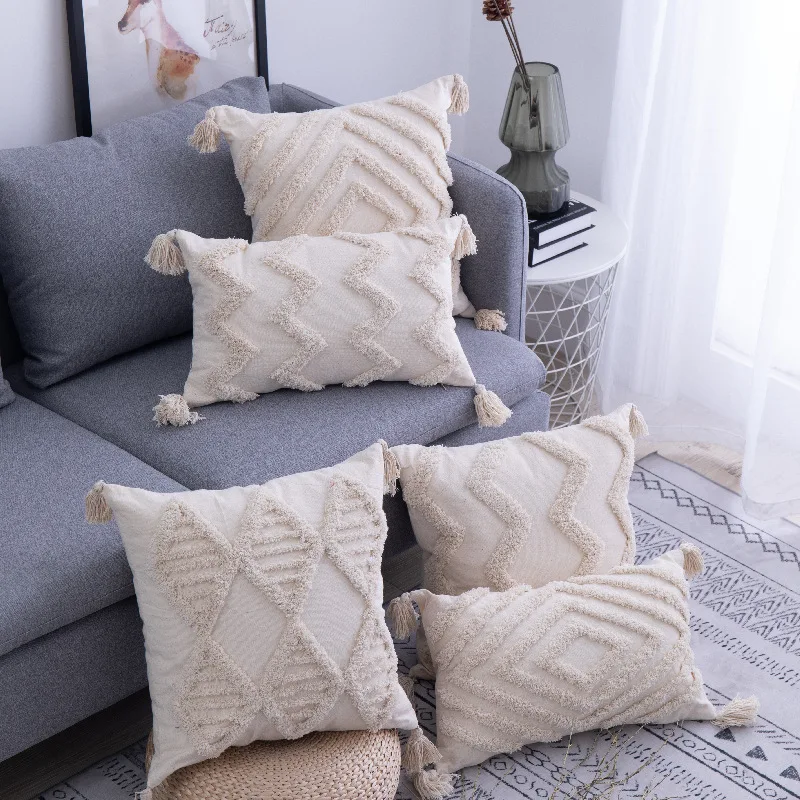 Simple Square Tassel European Style Sofa Pillow Ins Cushion Retro Style Throw Pillow Home Decorative Cushion Cover Without Core 
Simple Square Tassel European Style Sofa Pillow Ins Cushion Retro Style Throw Pillow Home Decorative Cushion Cover Without Core