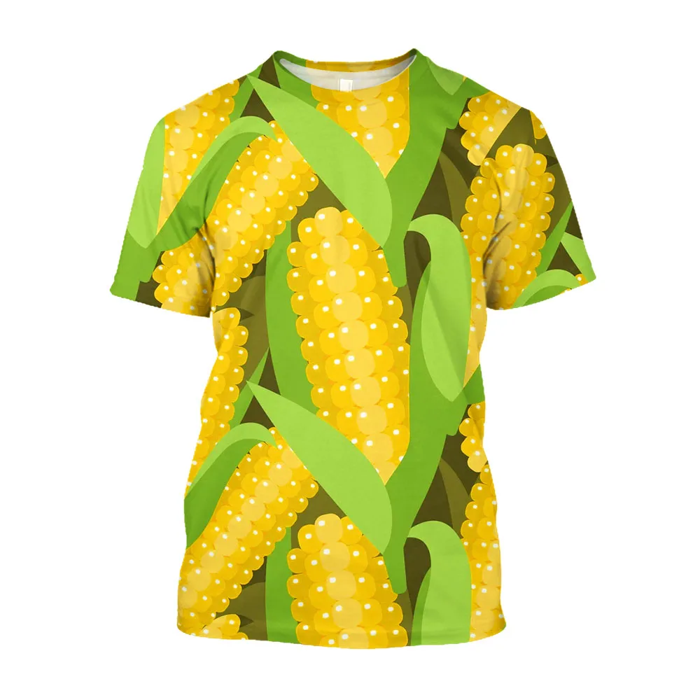 

Jumeast 3D Grain Ripe Corn Printed Men T-shirts Harajuku Fashion Soft Funny Tee Shirt Cottagecore Alternative Clothing T-shirty