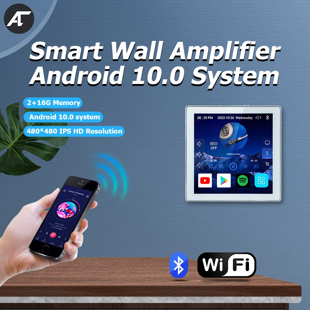 Умный настенный усилитель, мощная музыкальная панель с поддержкой Bluetooth, Wi-Fi, сенсорный экран 4 дюйма, Android 10, 4*25 Вт, Подарочная акустическая с...
Умный настенный усилитель, мощная музыкальная панель с поддержкой Bluetooth, Wi-Fi, сенсорный экран 4 дюйма, Android 10, 4*25 Вт, Подарочная акустическая с...