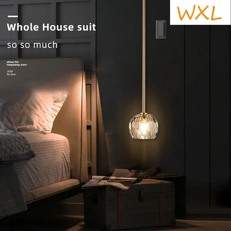 Bedroom bedside chandelier crystal light dining room living room bar Nordic post-modern small chandelier modern light
Bedroom bedside chandelier crystal light dining room living room bar Nordic post-modern small chandelier modern light