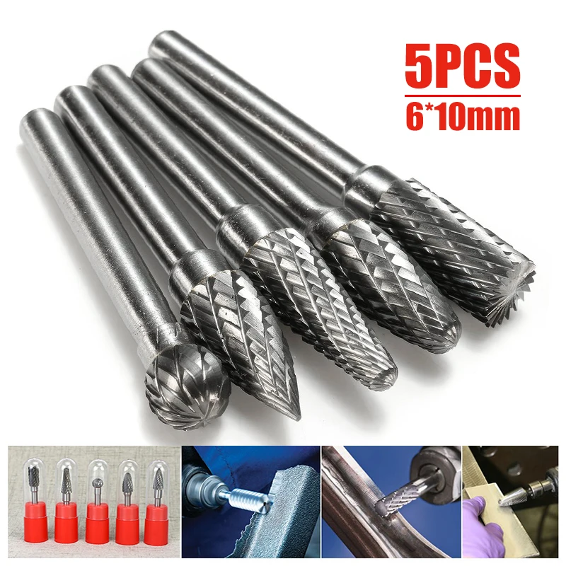 6-10mm 1/4 Inch Head Tungsten Carbide Rotary Point Burr Milling Cutters Die Grinder Shank Set For Abrasive Tool Milling Cutter
6-10mm 1/4 Inch Head Tungsten Carbide Rotary Point Burr Milling Cutters Die Grinder Shank Set For Abrasive Tool Milling Cutter