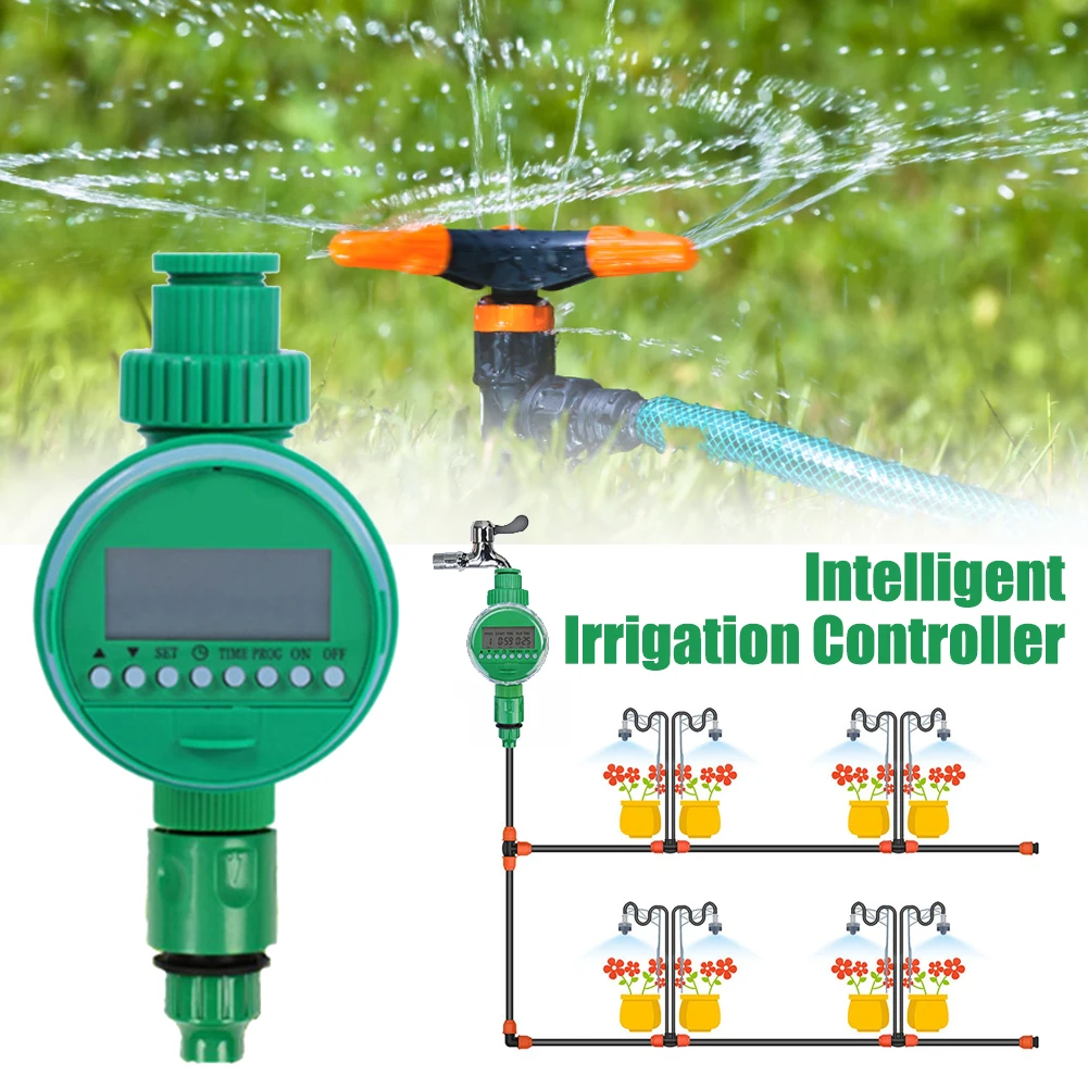Electronic Garden Watering Timer LCD Display Garden Automatic Irrigation Controller Intelligence Valve Watering Control Device
Electronic Garden Watering Timer LCD Display Garden Automatic Irrigation Controller Intelligence Valve Watering Control Device