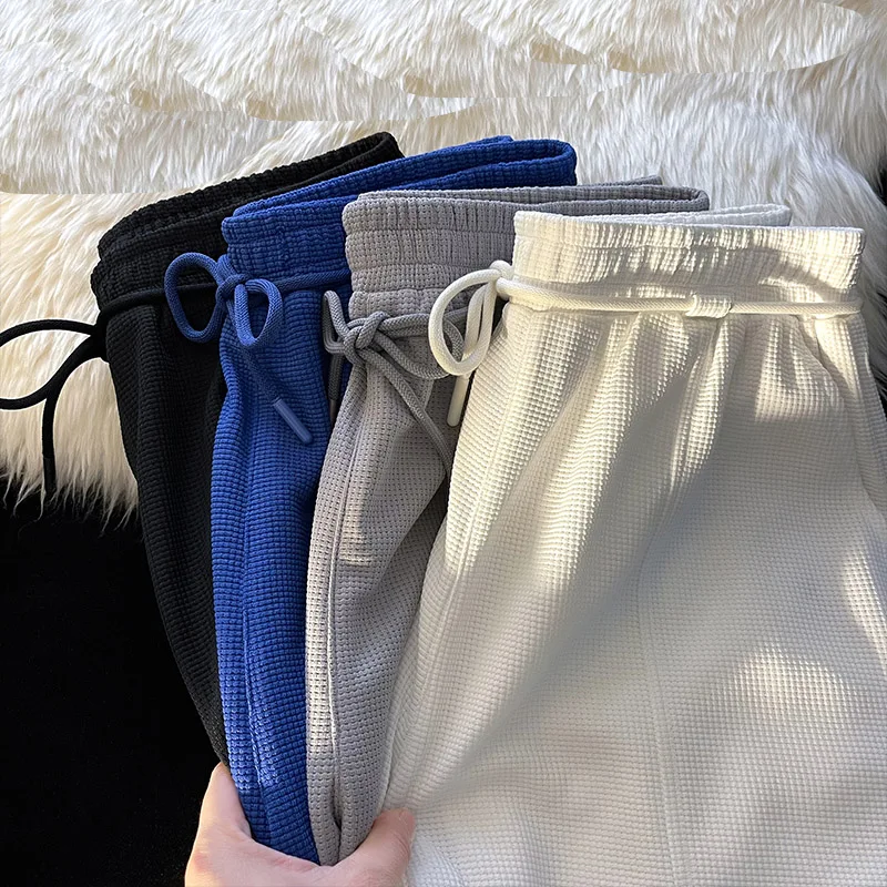 Korean Fashion Waffle Fabric Bermuda Shorts Summer Loose Casual Drawstring Waist Design Short Joggers 4XL 5XL
Korean Fashion Waffle Fabric Bermuda Shorts Summer Loose Casual Drawstring Waist Design Short Joggers 4XL 5XL