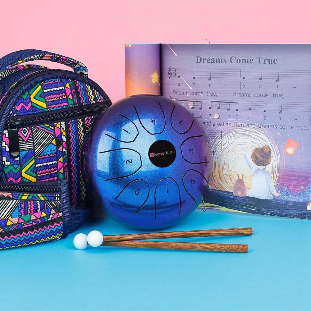 5.5 Inch Mini Drum Steel Tongue Drum Percussion Instrument For Children's Music Enlightenment Yoga Yoga Meditation B1y2
5.5 Inch Mini Drum Steel Tongue Drum Percussion Instrument For Children's Music Enlightenment Yoga Yoga Meditation B1y2