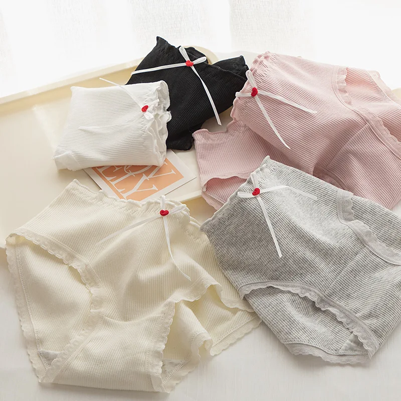 5Pcs/set Sweet Solid Color Women Cotton Underwear Female Sexy Lace Panties Girl Briefs Underpants Breathable Soft Lingerie M-XL
5Pcs/set Sweet Solid Color Women Cotton Underwear Female Sexy Lace Panties Girl Briefs Underpants Breathable Soft Lingerie M-XL