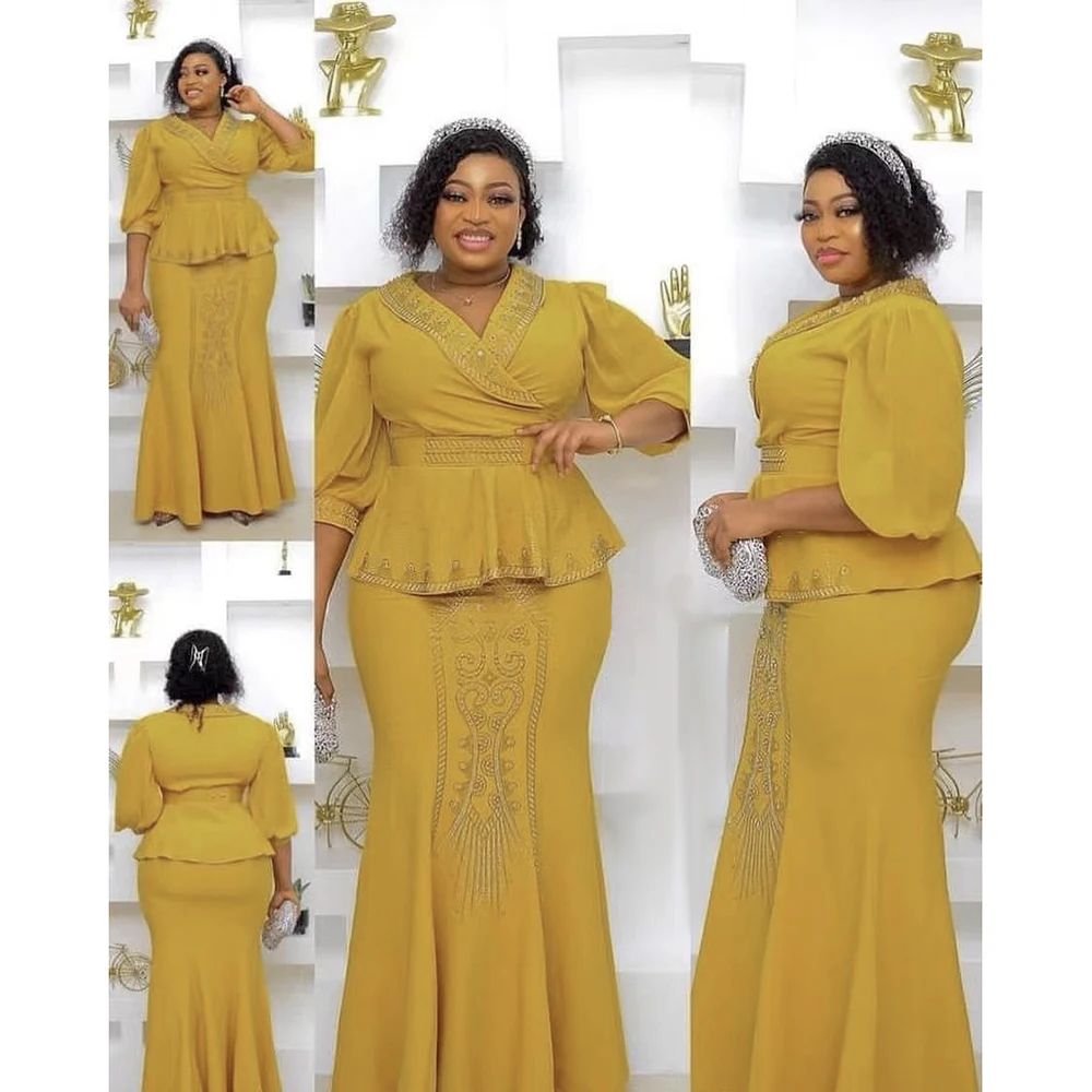 2 Pieces Set Africa Clothes Dashiki African Skirts And Top for Women Ankara Wedding Gown Outfits 2022 Plus Size Lady Party Dress
2 Pieces Set Africa Clothes Dashiki African Skirts And Top for Women Ankara Wedding Gown Outfits 2022 Plus Size Lady Party Dress