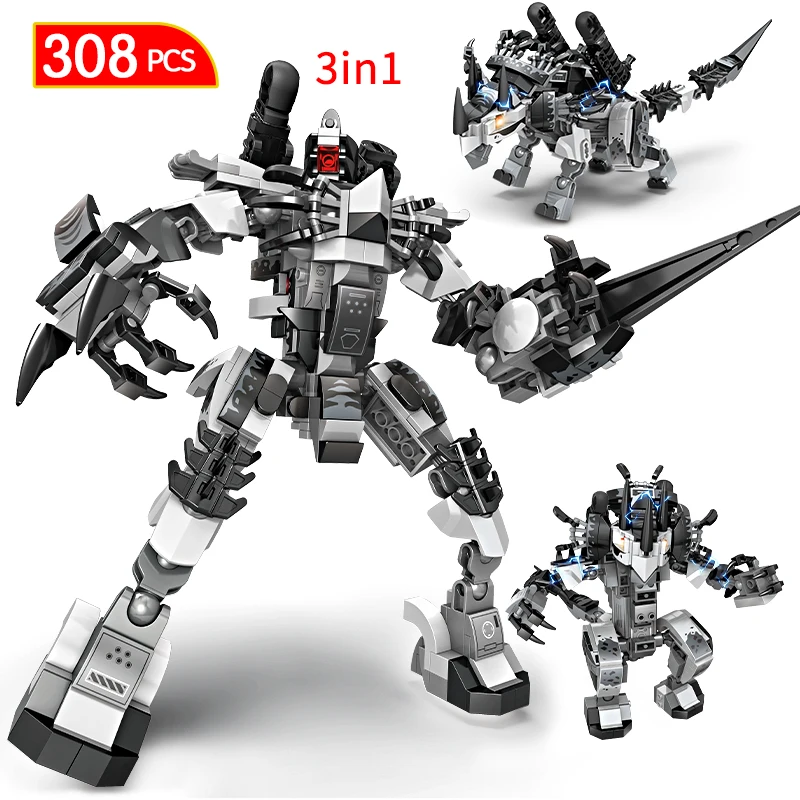 3in1Jurassic World Dinosaur Tyrannosaurus Rex Building Blocks City Triceratops Wing Dragon Robot Figures Bricks Toy for Kid Gift
3in1Jurassic World Dinosaur Tyrannosaurus Rex Building Blocks City Triceratops Wing Dragon Robot Figures Bricks Toy for Kid Gift
