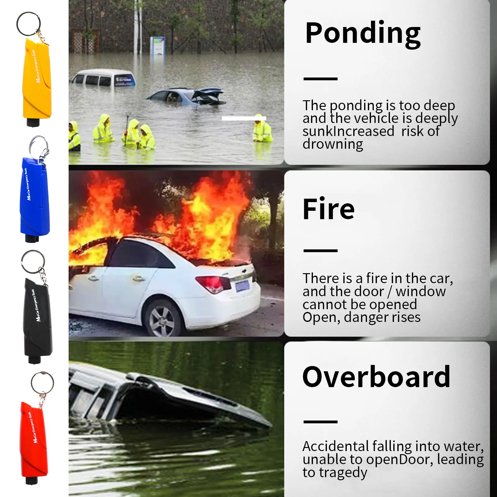 Portable Car Safety Hammer Spring Type Escape Hammer Window Breaker Punch Seat Belt Cutter Hammer Key Chain For Incidental Accid
Portable Car Safety Hammer Spring Type Escape Hammer Window Breaker Punch Seat Belt Cutter Hammer Key Chain For Incidental Accid