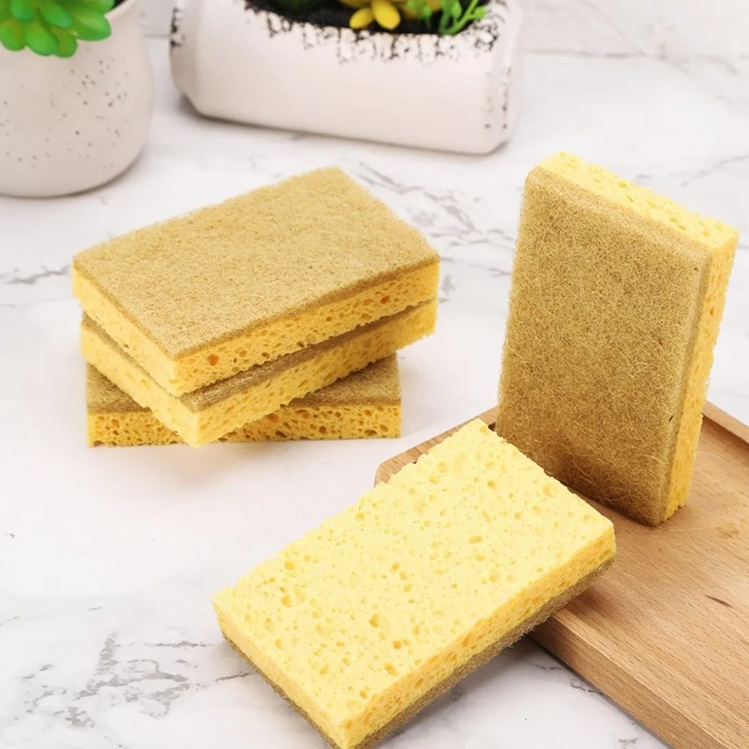 10pcs 8*6*2cm Epically Eco100% Biodegradable And Compostable Kitchen Sponge With Scrub Kitchen Cleaning Tools 10* Dishcloth
10pcs 8*6*2cm Epically Eco100% Biodegradable And Compostable Kitchen Sponge With Scrub Kitchen Cleaning Tools 10* Dishcloth