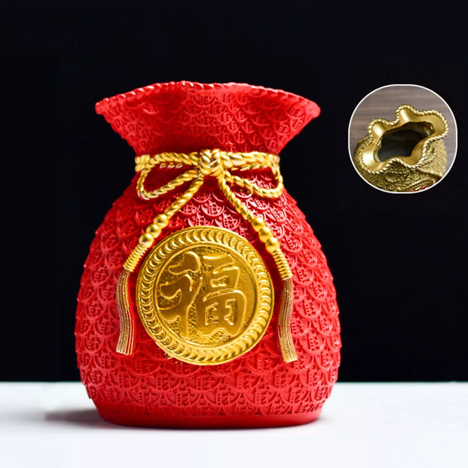 NEW2023 Chinese Style Vase Planter Pot Money Bag Shape Coin Box Fortune Lucky Decorations Accent Fortune For Home Decor Party
NEW2023 Chinese Style Vase Planter Pot Money Bag Shape Coin Box Fortune Lucky Decorations Accent Fortune For Home Decor Party